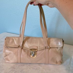90’s Prada Blush cylinder shoulder bag